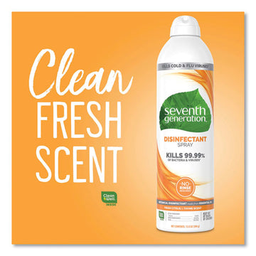 Seventh Generation® Disinfectant Sprays, Fresh Citrus-thyme, 13.9 Oz, Spray Bottle freeshipping - TVN Wholesale